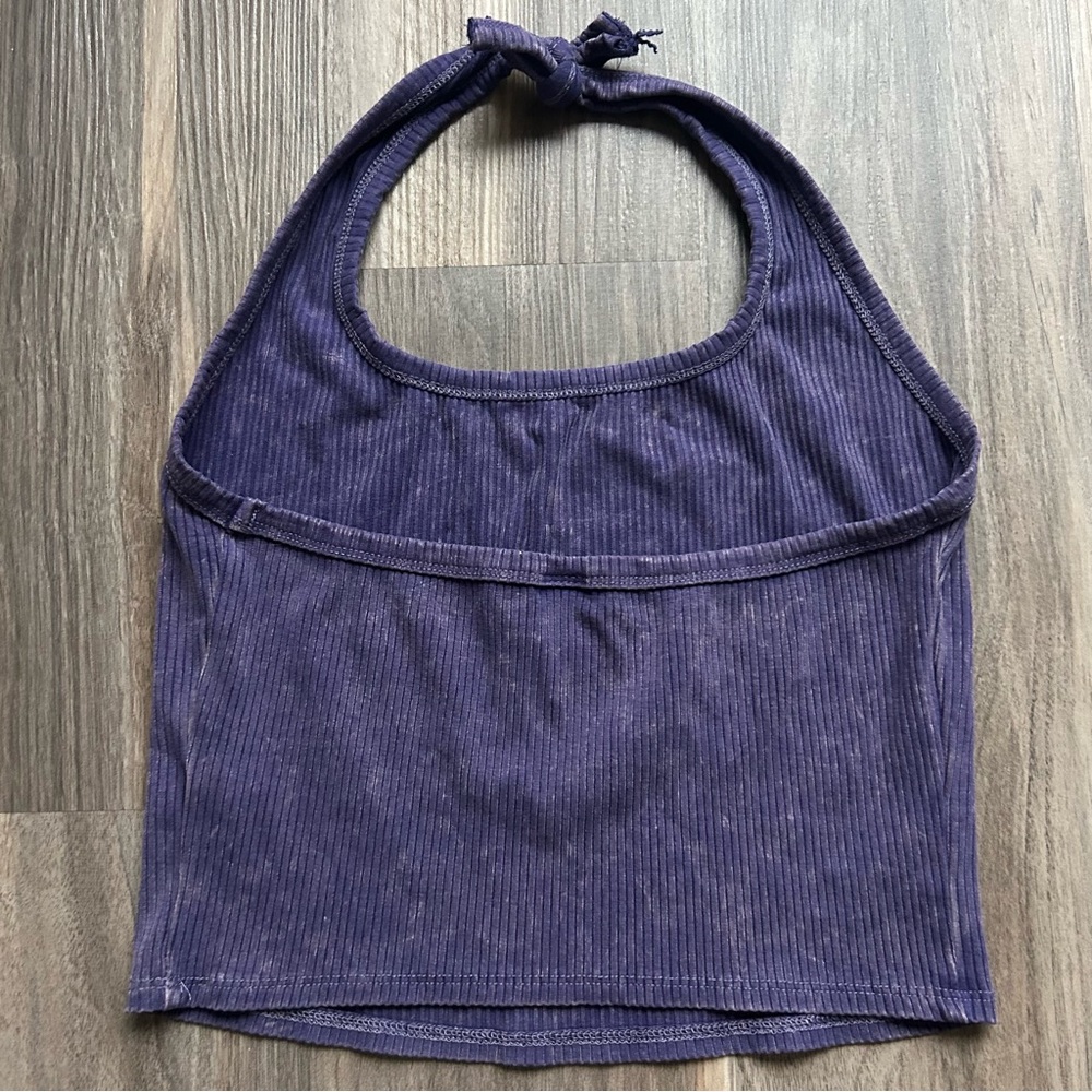 Wild Fable Ribbed Halter Crop Tank - Picture 3 of 5